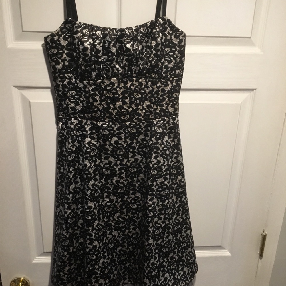 Elegant spaghetti cocktail dress
